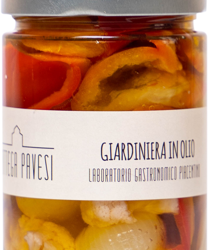 Giardiniera in Olio con Aglio Nero Fermentato 330g – Bottega Pavesi